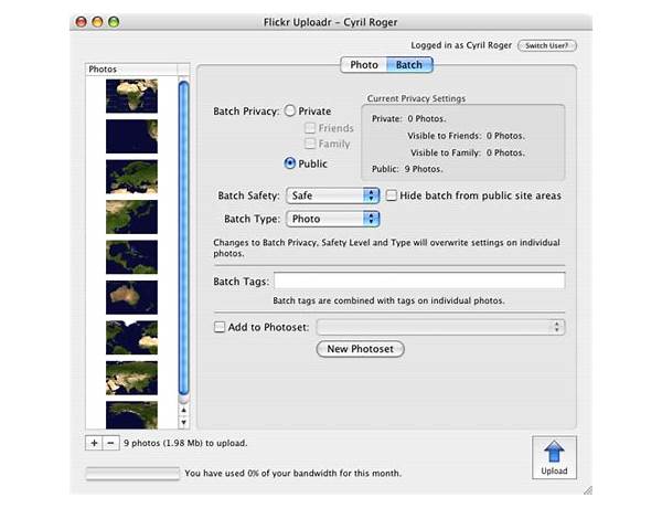Flickr Uploadr for Mac - Download it from Habererciyes for free